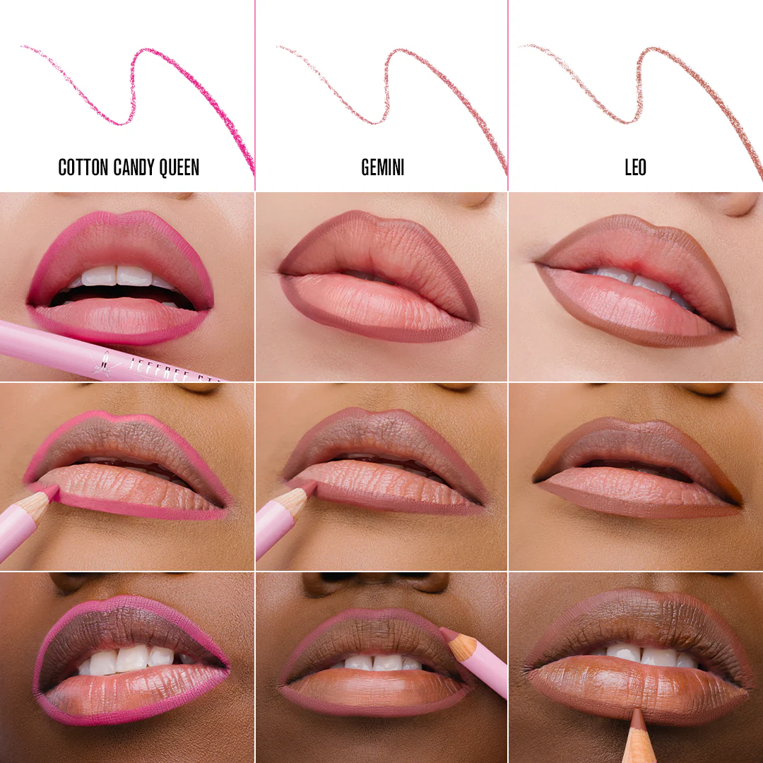 Pink Velour Lip Liner Trio