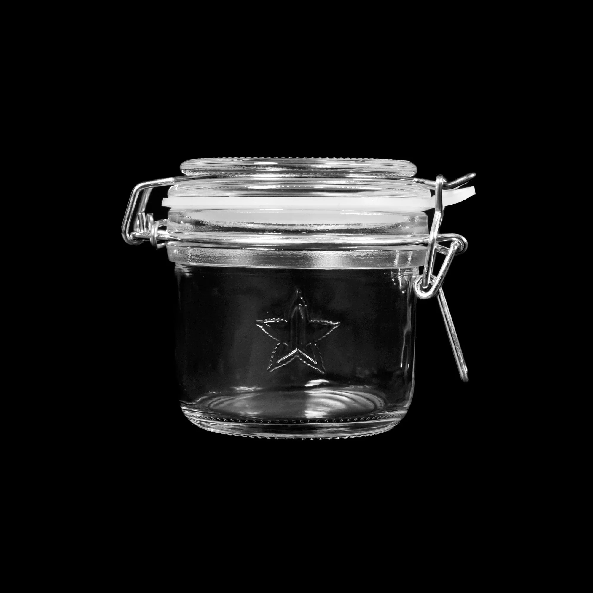 867-200ml-snap-lid-clear-glass-jar-1.webp 200ml Snap Lid Clear Glass jar
